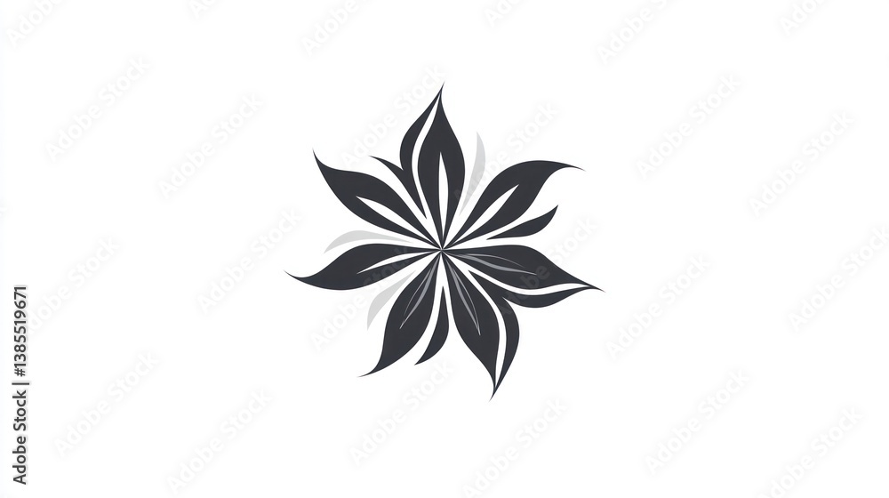 Abstract floral design graphic, use for logo, branding, or background Abstract floral design graphic, use for logo, branding, or background