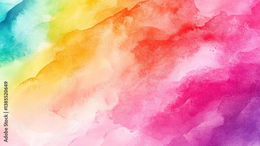 Vibrant rainbow watercolor splashes with soft textures, embodying fluid creativity and artistic expression.
Vibrant rainbow watercolor splashes with soft textures, embodying fluid creativity and artistic expression.