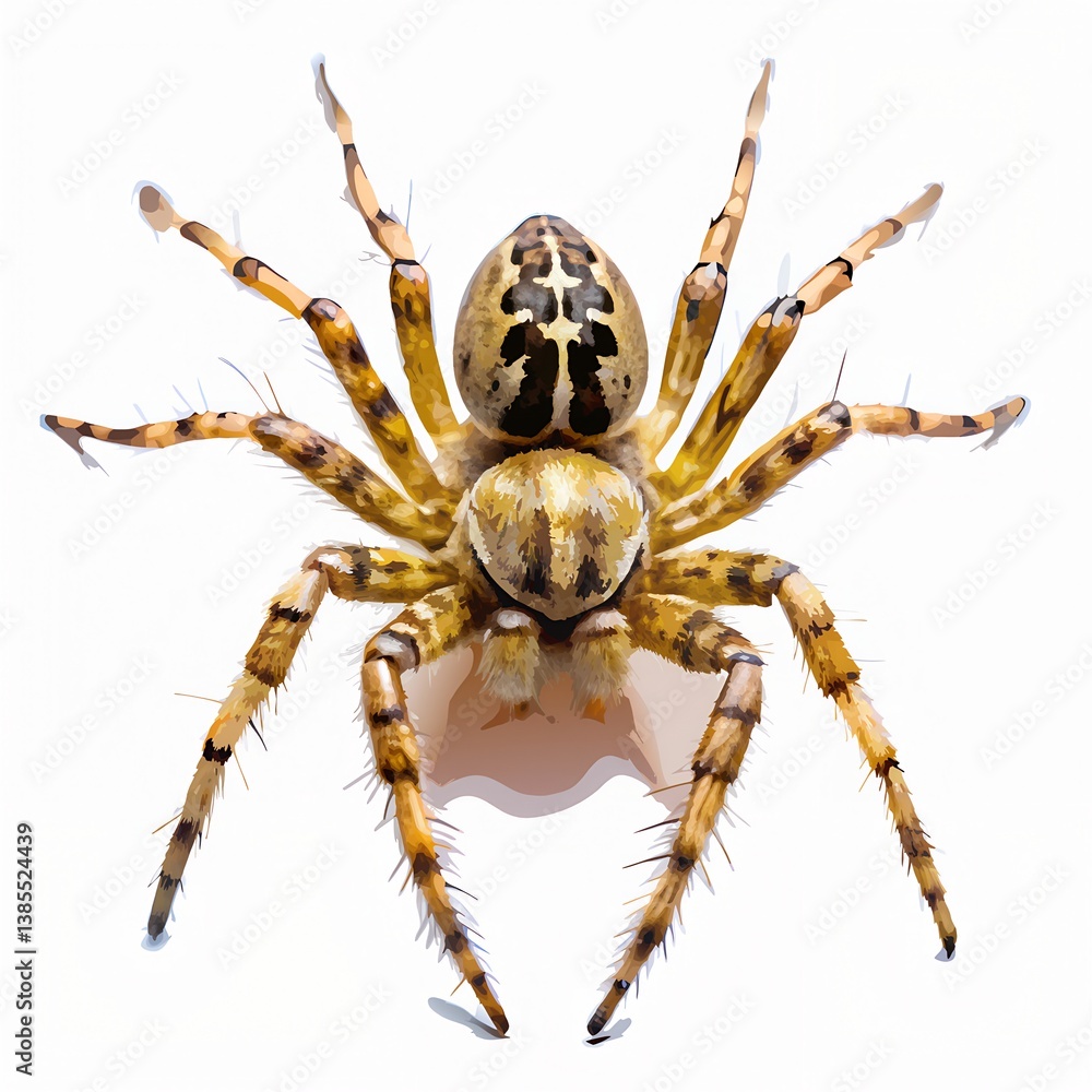 Obraz premium spider white back ground