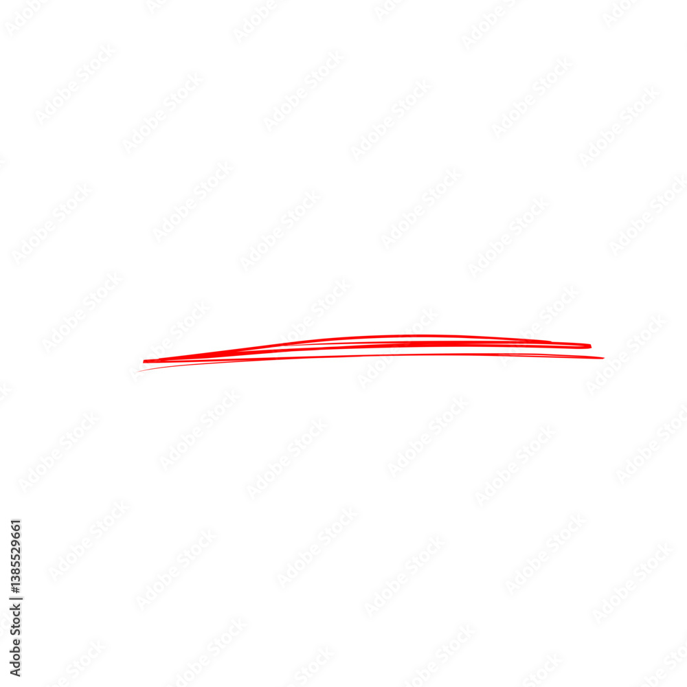 Underline Red Brush Stroke Underline Red Brush Stroke