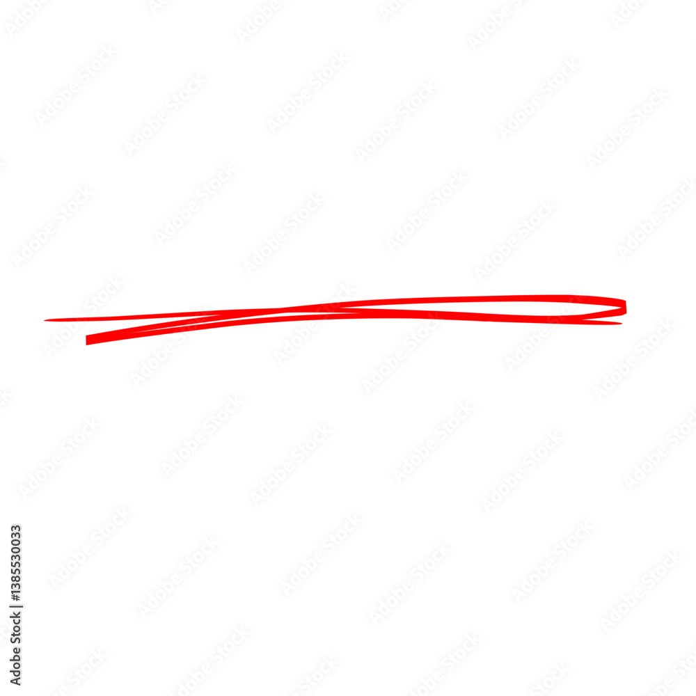 Underline Red Brush Stroke Underline Red Brush Stroke