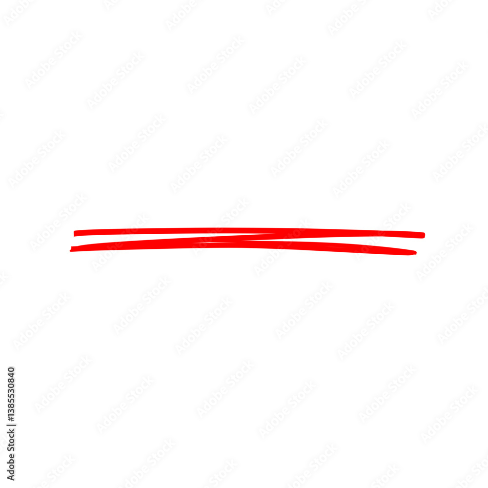 Underline Red Brush Stroke Underline Red Brush Stroke