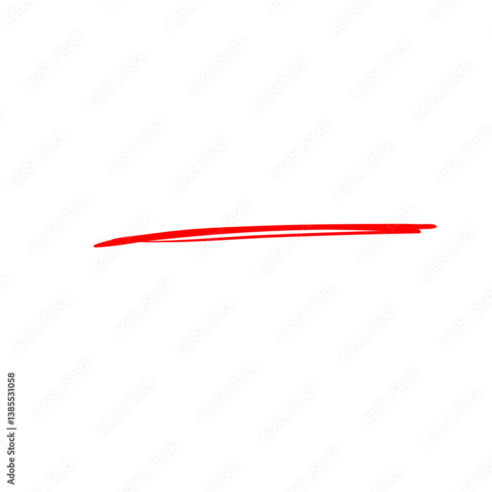 Underline Red Brush Stroke Underline Red Brush Stroke