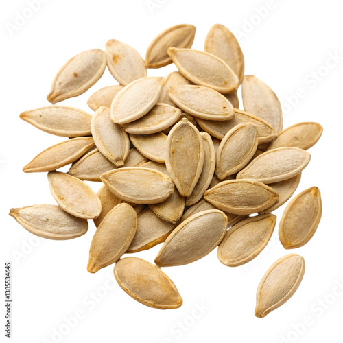 sunflower seeds isolated on white background