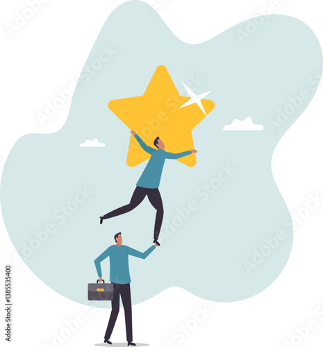 partnership or manager mentorship to help success .character for design.