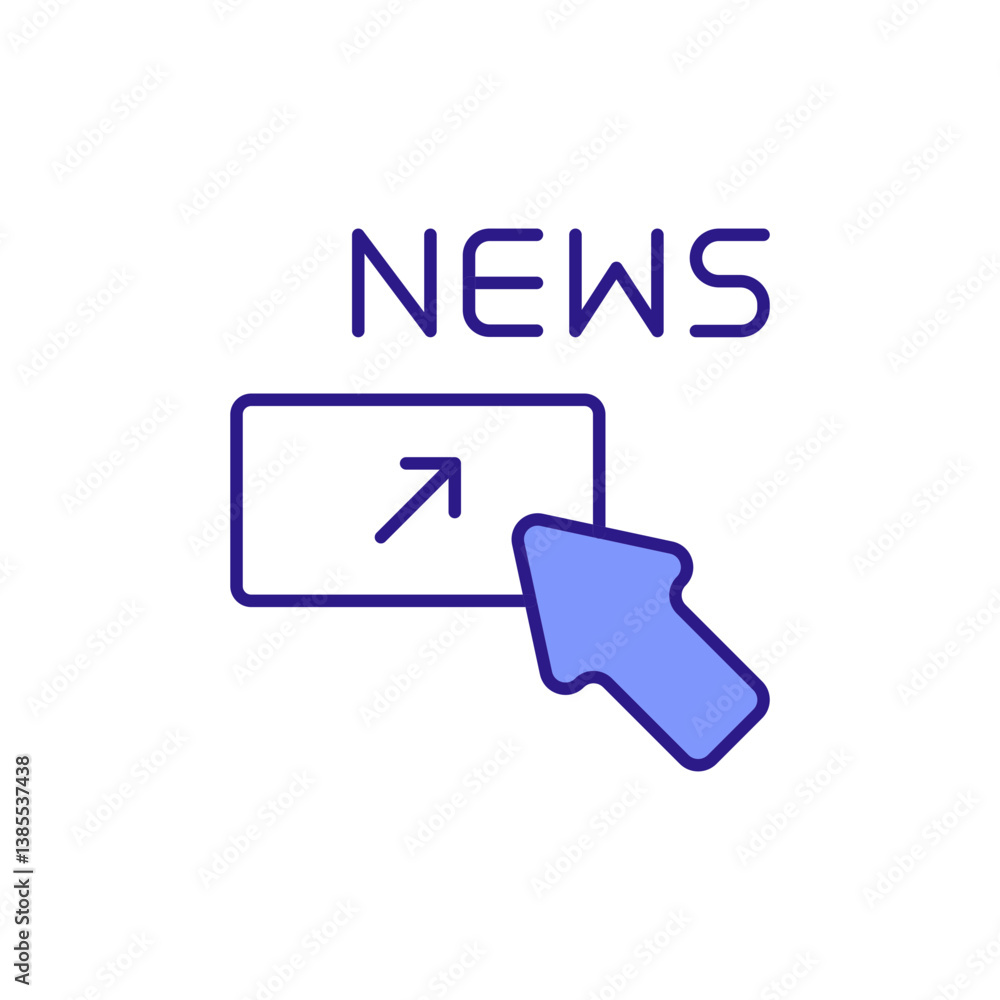 News Trading Signals Icon with Buy/Sell Triggers. News Trading Signals Icon with Buy/Sell Triggers.