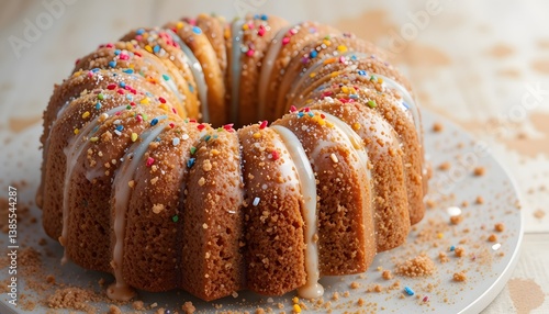 Charming cake adorned with springs showcasing artistic design and colorful elements ideal for celebratory events