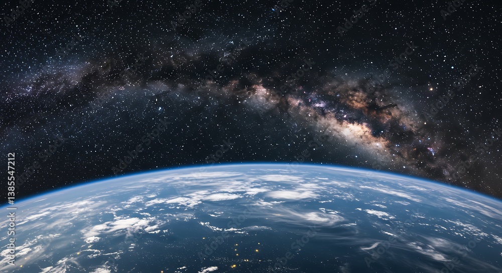 Fototapeta premium Cosmic Embrace AI Generated