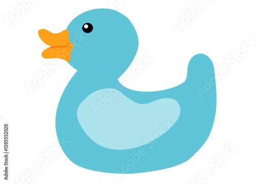 Brightly Coloured Blue Fun Duck