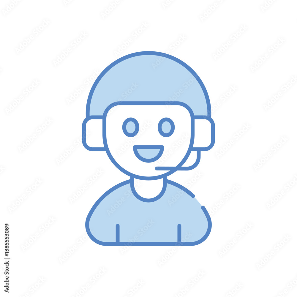 Customer Service vector icon stock illustration Customer Service vector icon stock illustration