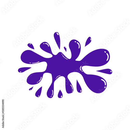 purple paint splash