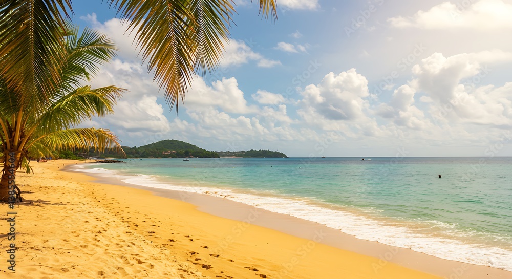 Golden Sands, Azure Dreams AI Generated Golden Sands, Azure Dreams AI Generated
