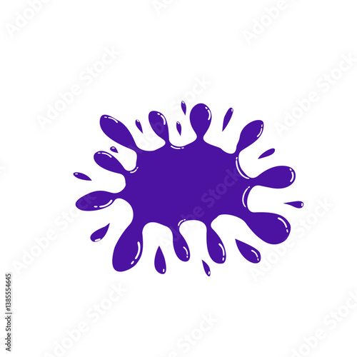 purple paint splash