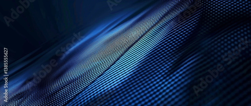 Dark Blue Carbon Fiber Texture with Geometric Pattern