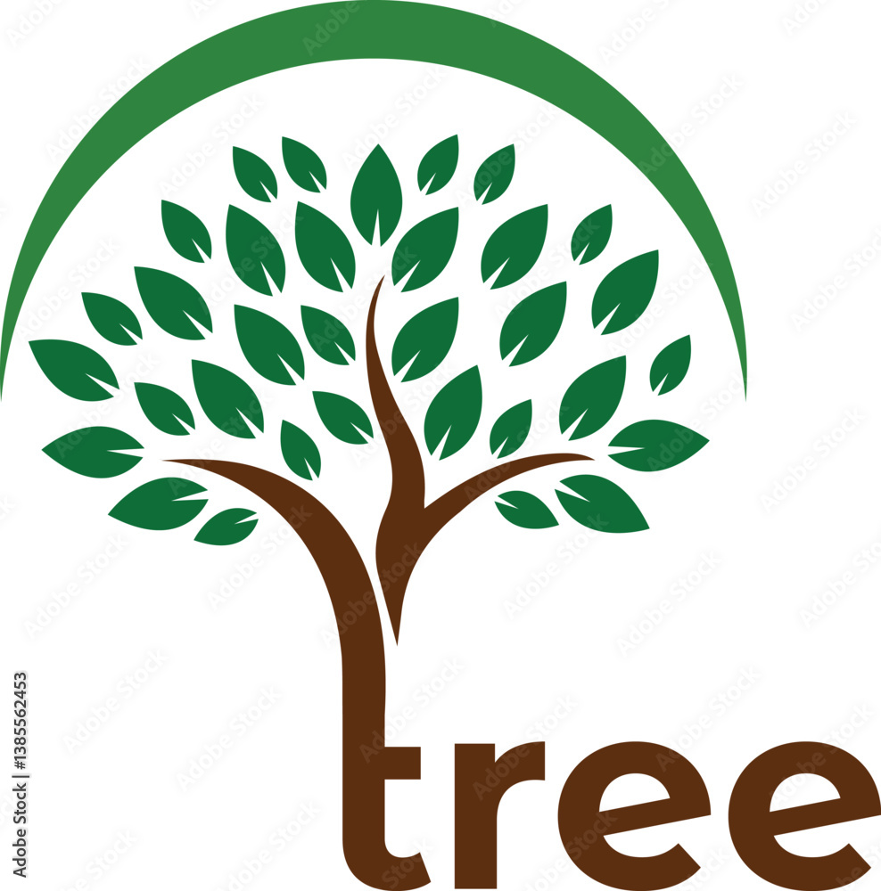 Fototapeta premium Tree root logo