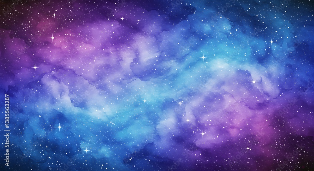 Naklejka premium Cosmic Lavender Haze AI Generated