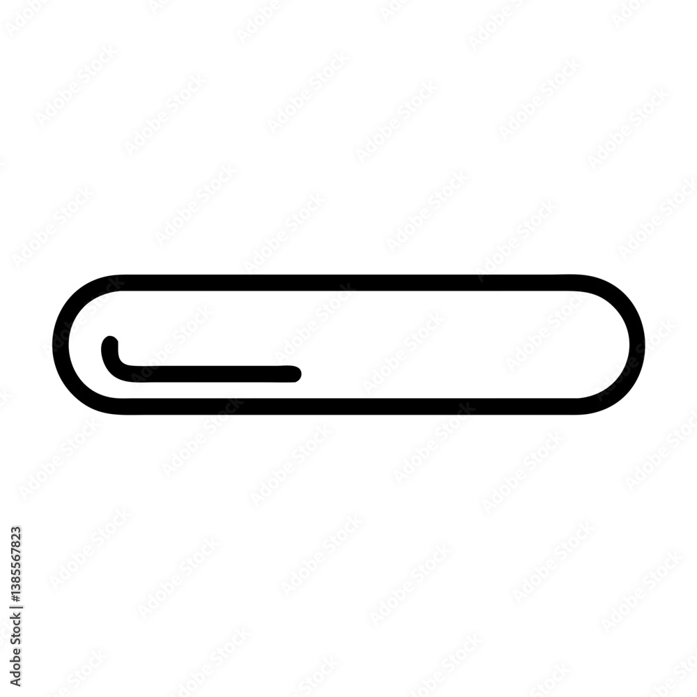 Simple Oval Speech Bubble Icon with Clean Lines Simple Oval Speech Bubble Icon with Clean Lines