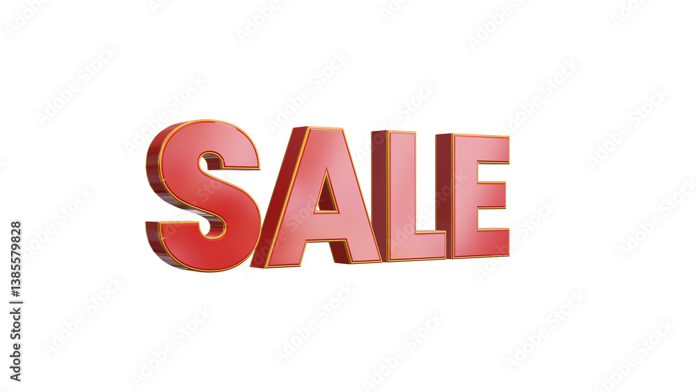 red 3d sale text isolated on transparent background , png black friday mega sale design element red 3d sale text isolated on transparent background , png black friday mega sale design element