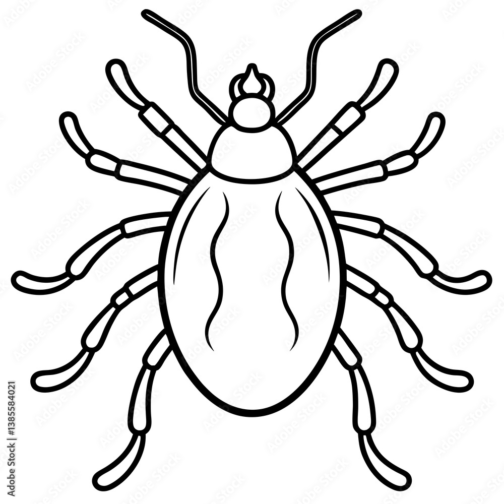 Contemporary Tick Symbol - One Line Vector Contemporary Tick Symbol - One Line Vector