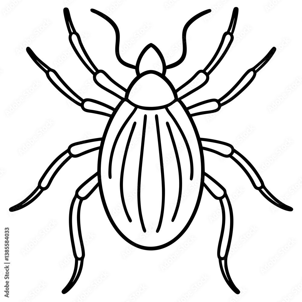 Contemporary Tick Symbol - One Line Vector Contemporary Tick Symbol - One Line Vector