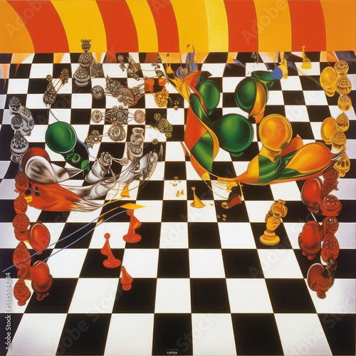  Abstract Waves on a Checkered Dreamscape 