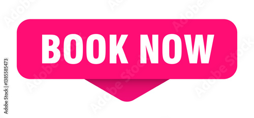 book now sticker. book now sign on transparent background