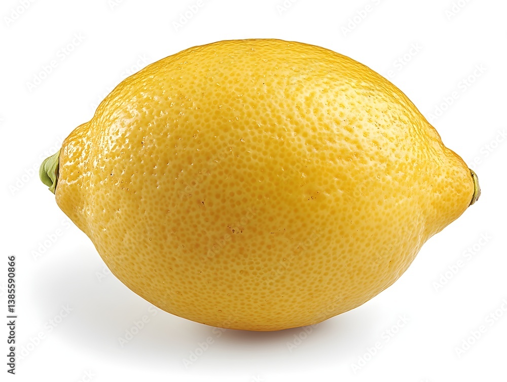 A single ripe yellow lemon fruit sits on a clean white background perfect for healthy food and drink recipe websites. A single ripe yellow lemon fruit sits on a clean white background perfect for healthy food and drink recipe websites.