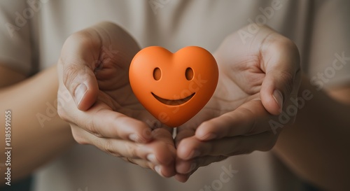 Smiley Heart in Hands