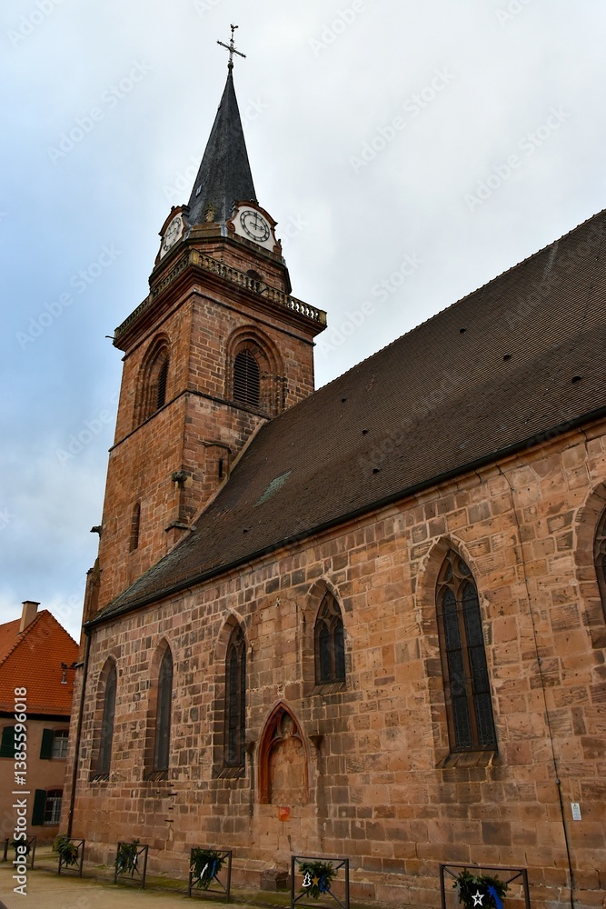Fototapeta premium l’église Notre-Dame de l’Assomption de Bergheim en Alsace
