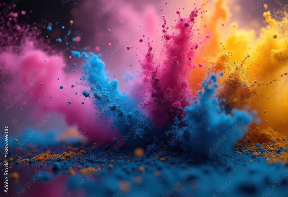 Vibrant Ink Explosion in Water Background for Experimental and Scientific Themes Vibrant Ink Explosion in Water Background for Experimental and Scientific Themes
