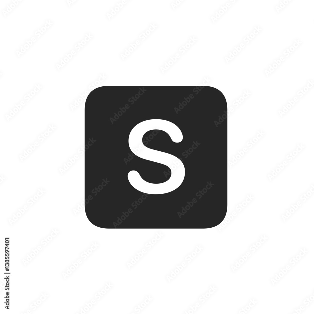 S Square Filled S Square Filled