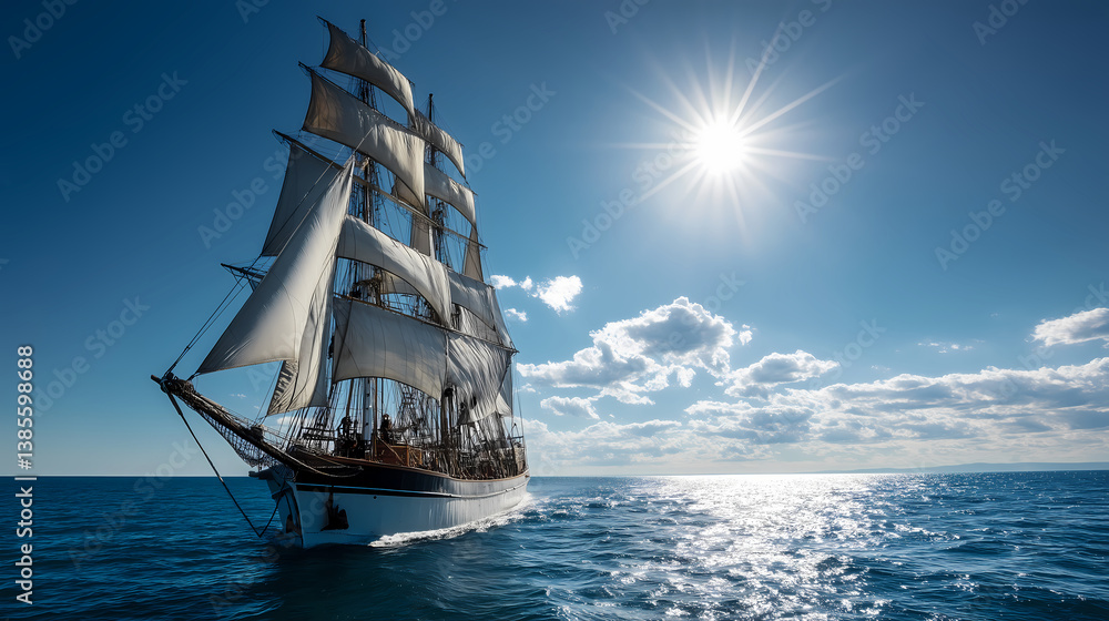 Sailboat on the sea Sailboat on the sea