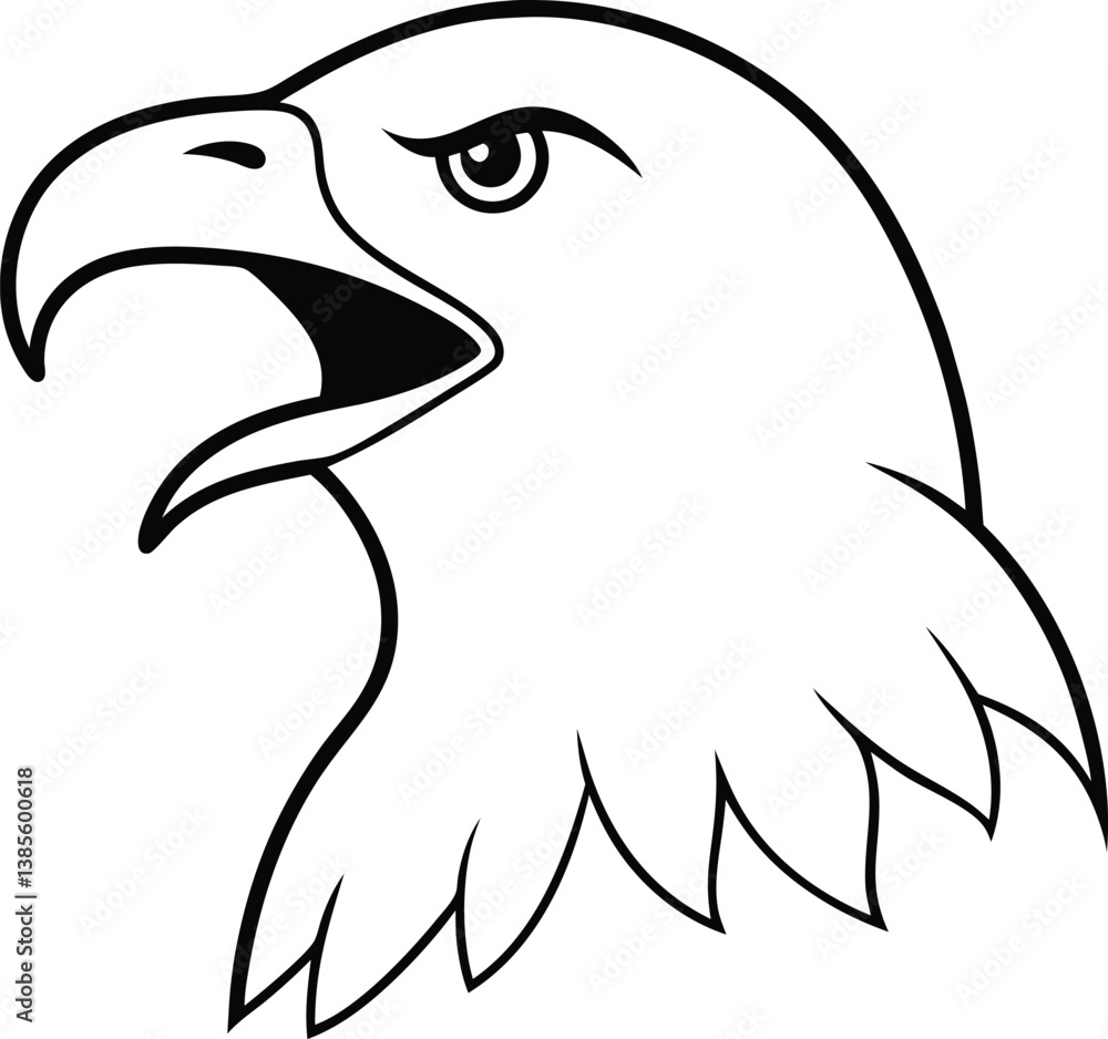 Obraz premium eagle head mascot