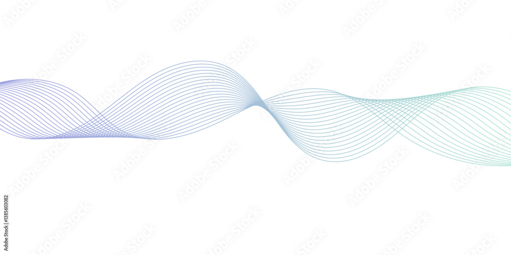 Smooth Wave Line Background. Abstract Flowing Curve with Gradient Effect Smooth Wave Line Background. Abstract Flowing Curve with Gradient Effect