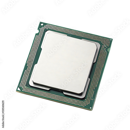 Obraz na płótnie High-Performance Computer CPU Chip – Desktop Processor Component