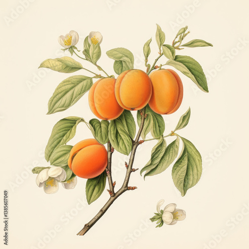 botanical illustration old vintage medieval 