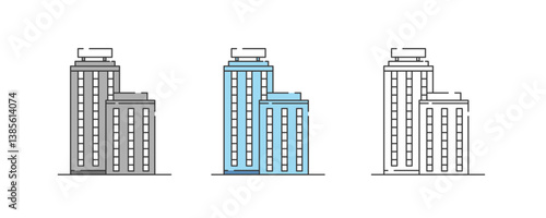 ビル　建物　アイコン　