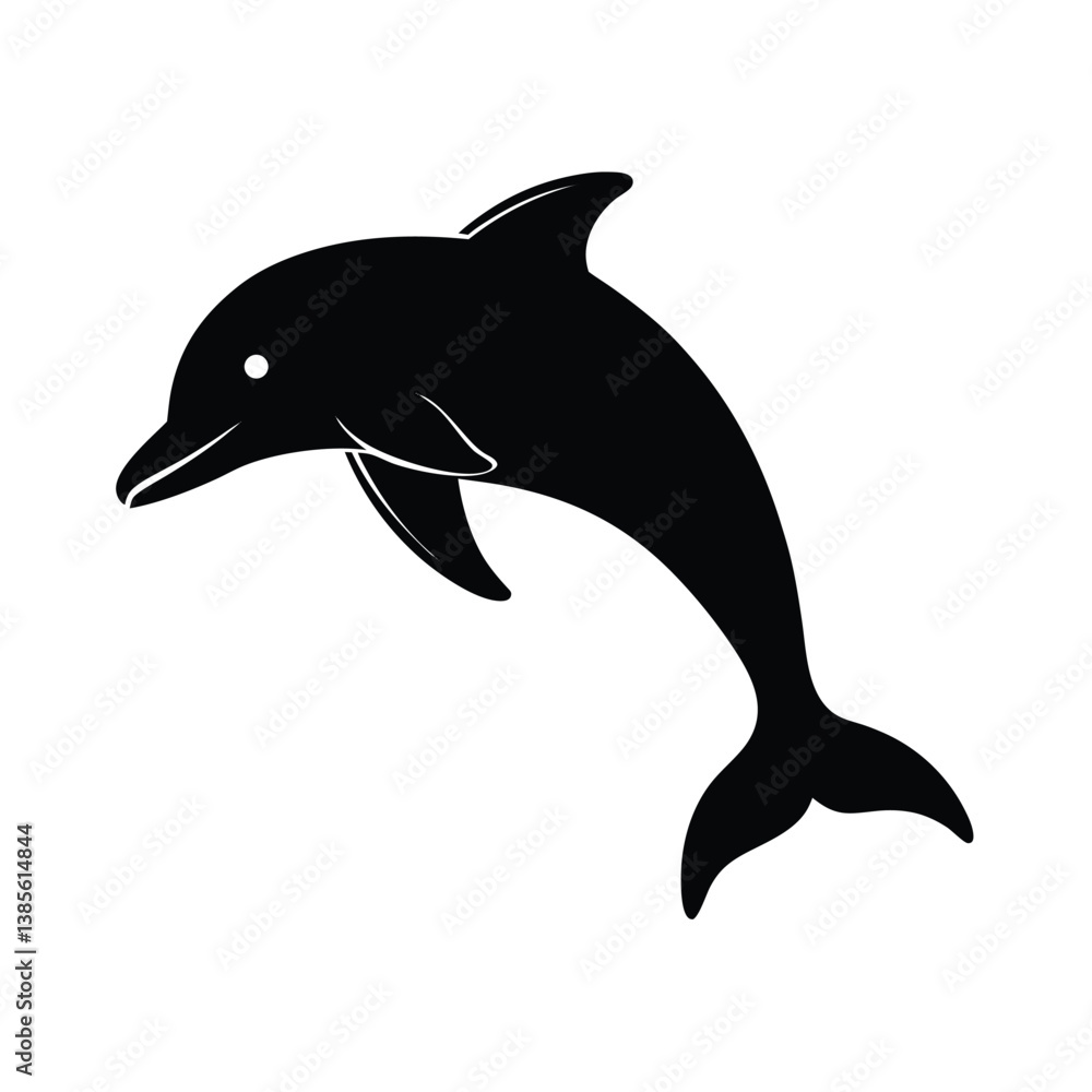 Obraz premium dolphin isolated on white background