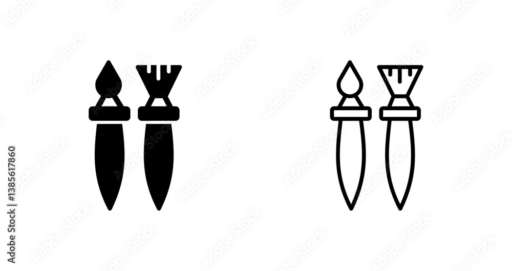 Brush Icon Design Brush Icon Design