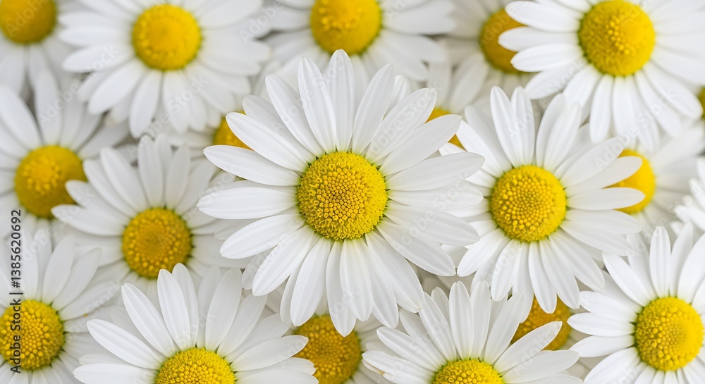 Fototapeta premium Sunlit Daisies AI Generated
