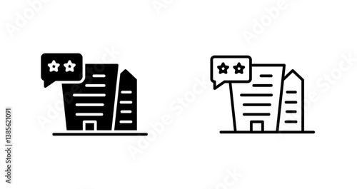 Hotel Reviews Icon Design