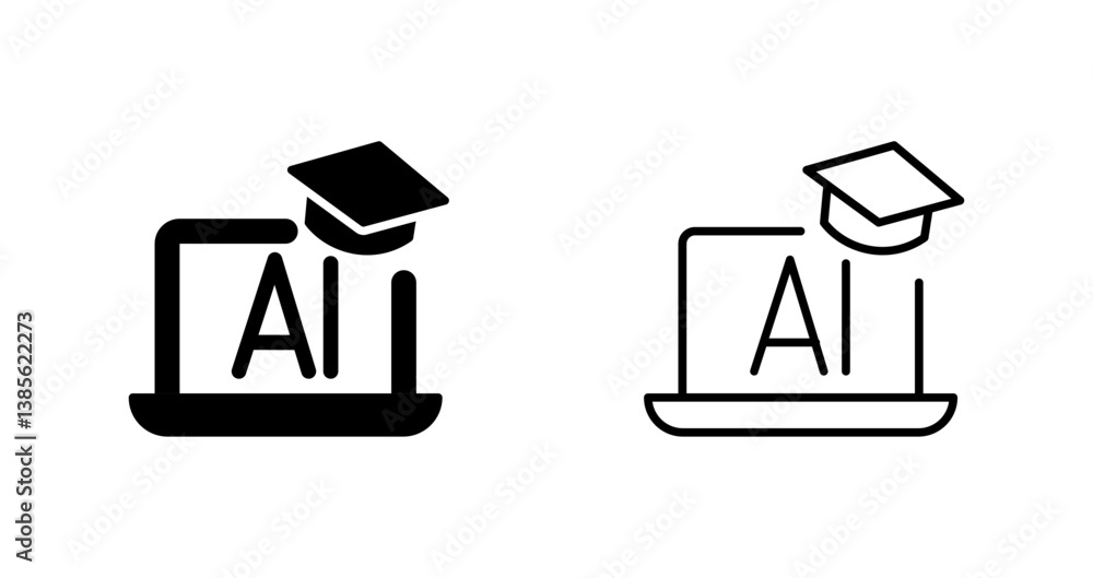 Digital Education Icon Design Digital Education Icon Design