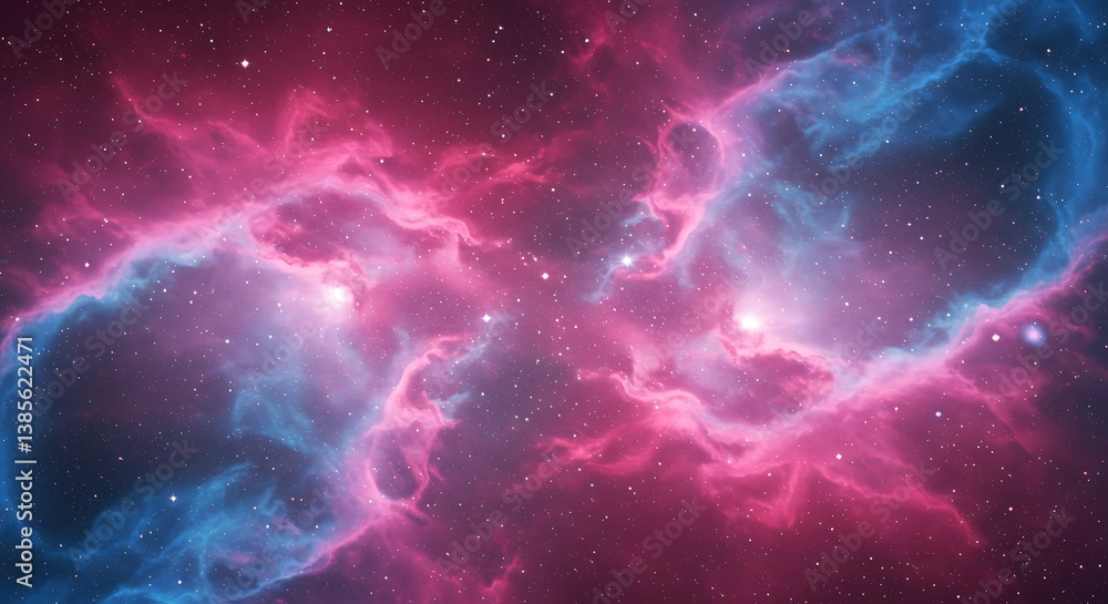 Cosmic Embrace: Crimson and Azure AI Generated Cosmic Embrace: Crimson and Azure AI Generated