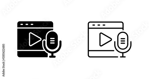 Podcast Playlist Icon Design