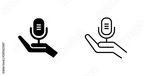 Podcast Equipment Icon Design