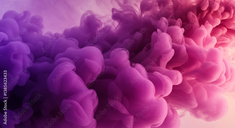 Fototapeta premium Chromatic Dream: Ink Bloom AI Generated