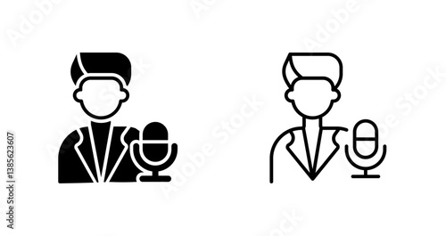 Podcast Host Icon Design