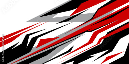 car livery graphic vector with exclusive colors. abstract grunge background design for vehicle vinyl wrap and sports car, racing car, jersey, banner and adventure ready to print.
