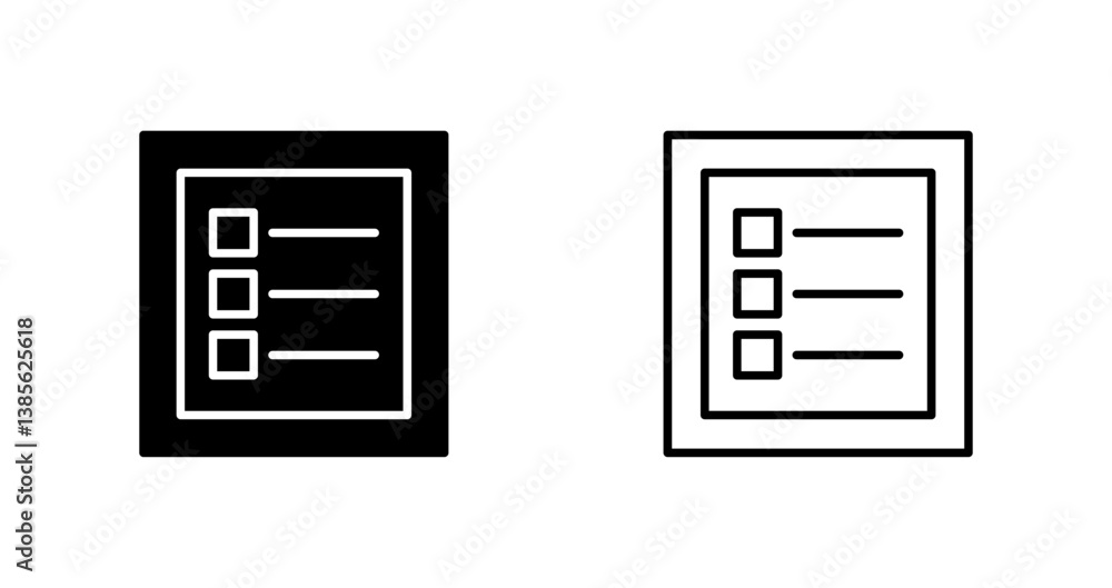 List Icon Design List Icon Design