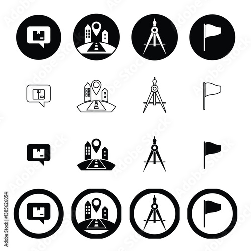 The location icons on the bundle